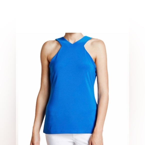 NWT Lauren Ralph Lauren Vibrant Blue Tank - Picture 1 of 6